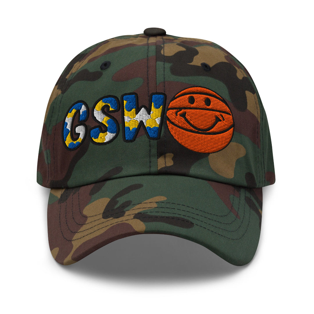 The City Collection GSW Basketball Camo Patched Hat - Rebel P Customs