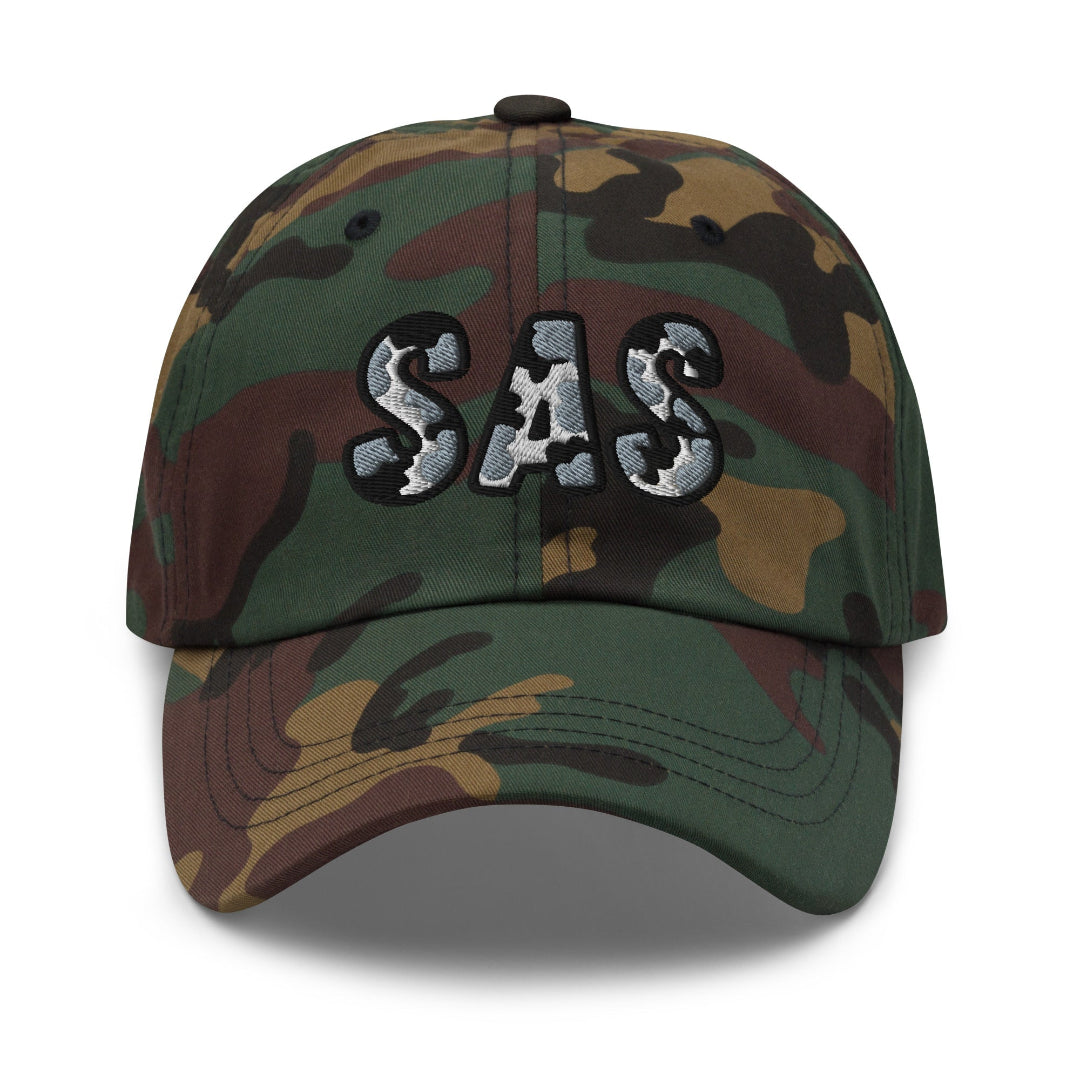 The City Collection SAS Basketball Camo Patched Hat - Rebel P Customs