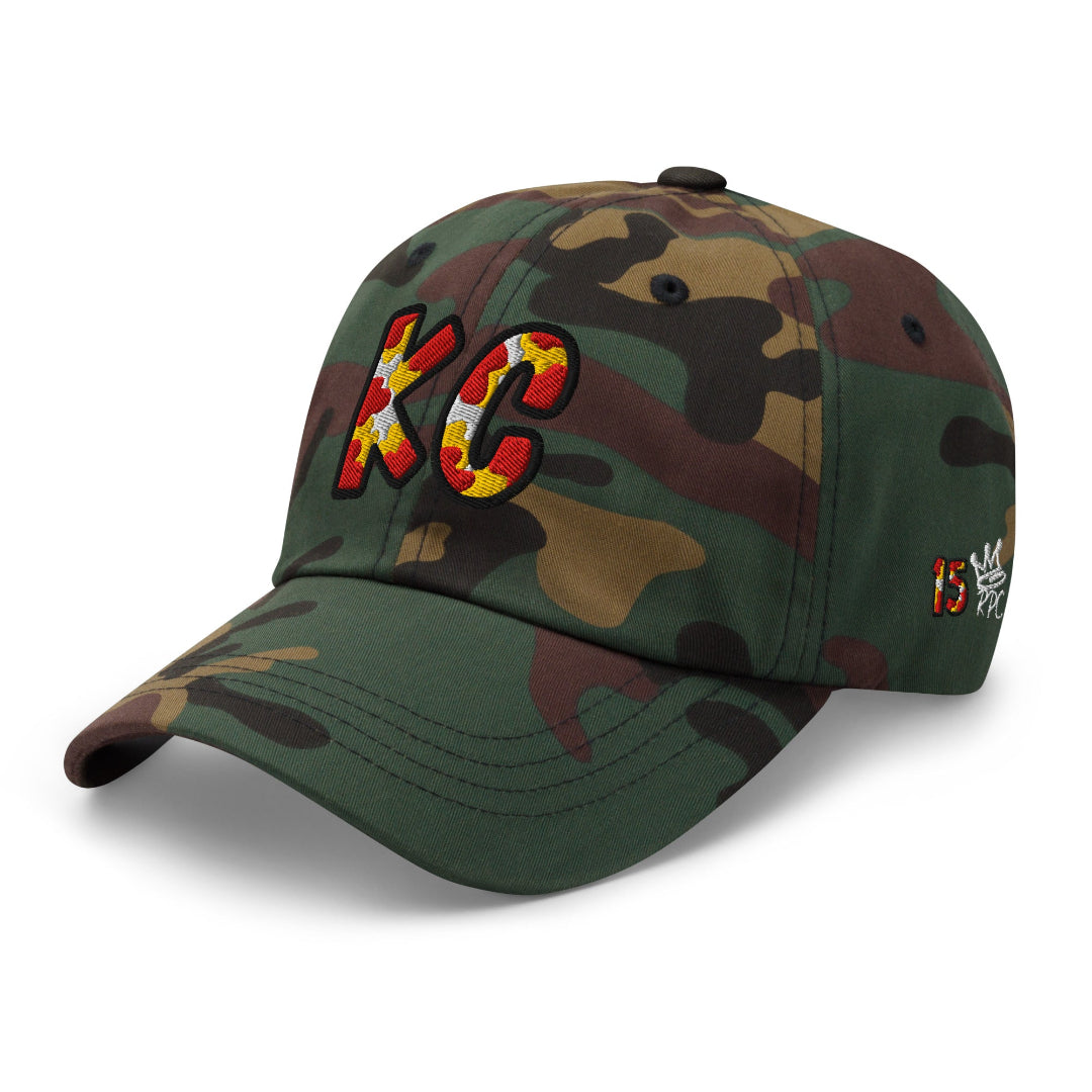 The City Collection KC Football Camo Patched Hat - Rebel P Customs