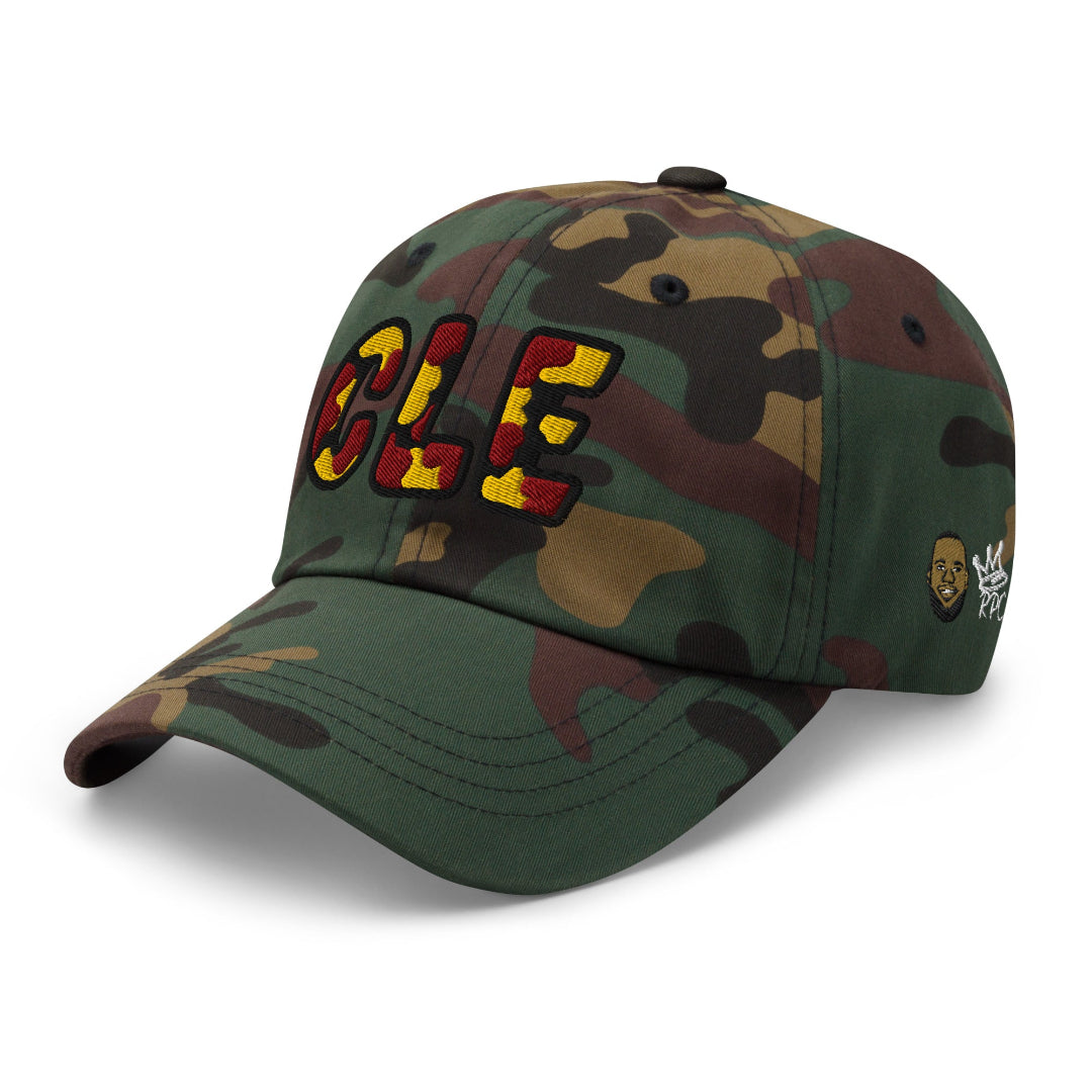 The City Collection CLE Basketball Camo Patched Hat - Rebel P Customs