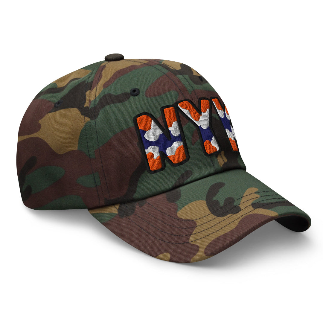 The City Collection NY Basketball Camo Patched Hat - Rebel P Customs