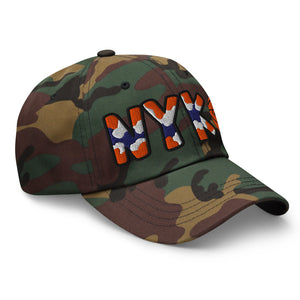 The City Collection NYK Camo Basketball Patched Hat - Rebel P Customs