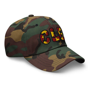 The City Collection CLE Basketball Camo Patched Hat - Rebel P Customs