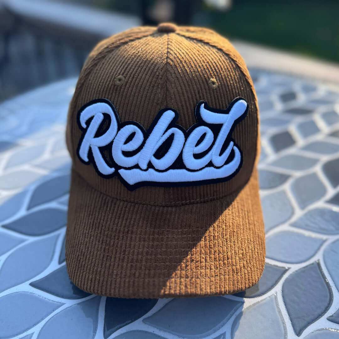 Rebel Glow In The Dark Patched Low Profile Structured Corduroy Hat
