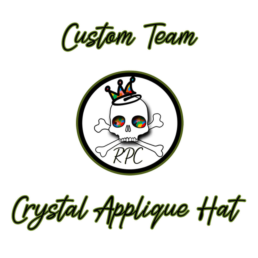 Custom Team Beaded Crystal Applique Hat