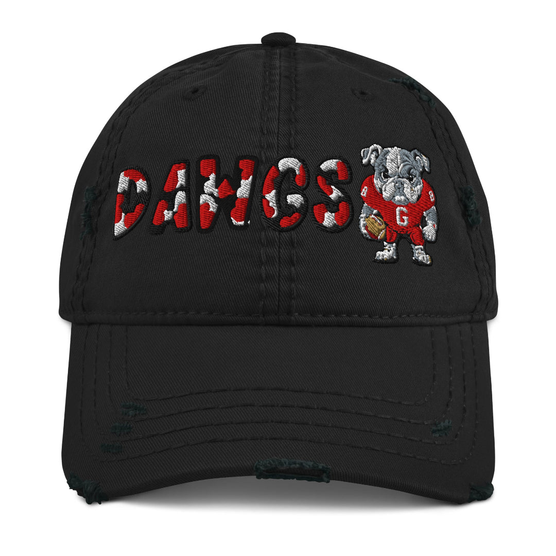 The City Collection GO DAWGS Bulldog Patched Hat - Rebel P Customs