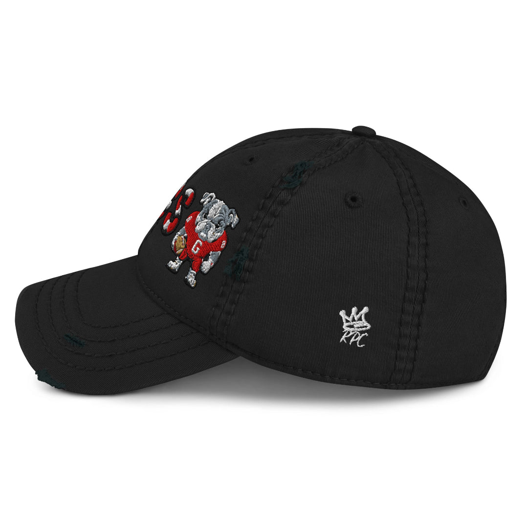 The City Collection GO DAWGS Bulldog Patched Hat - Rebel P Customs