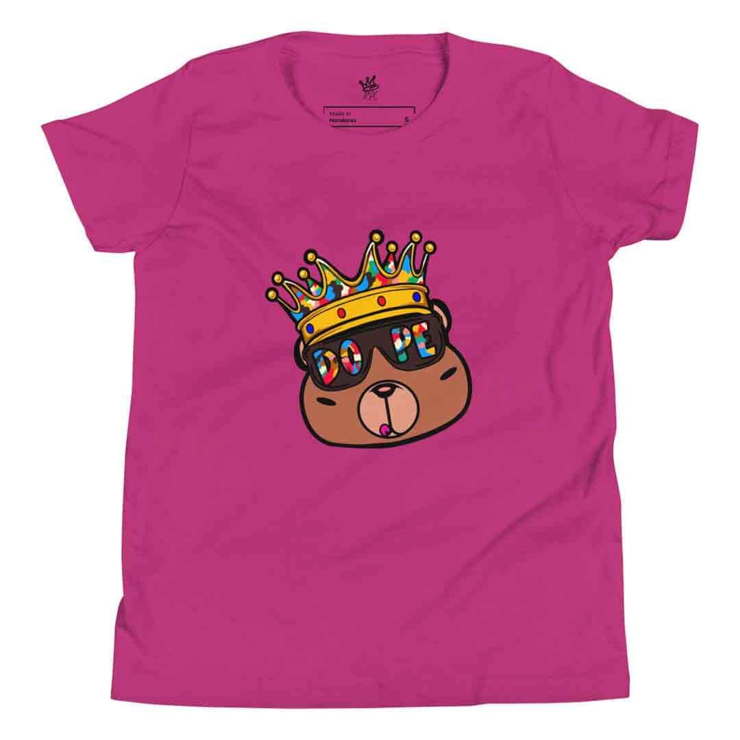 Dope Bear Unisex Youth T-Shirt - Rebel P Customs