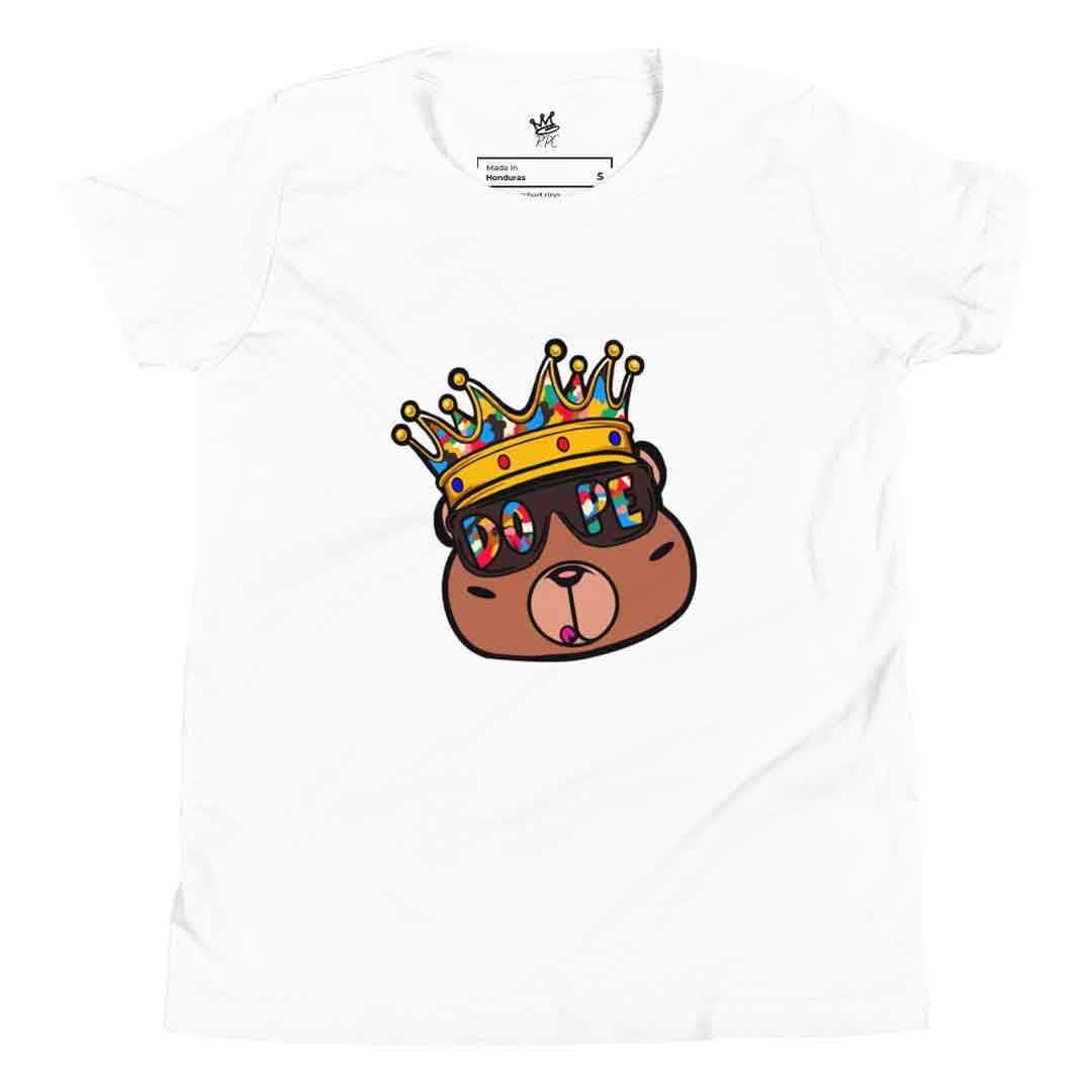Dope Bear Unisex Youth T-Shirt - Rebel P Customs