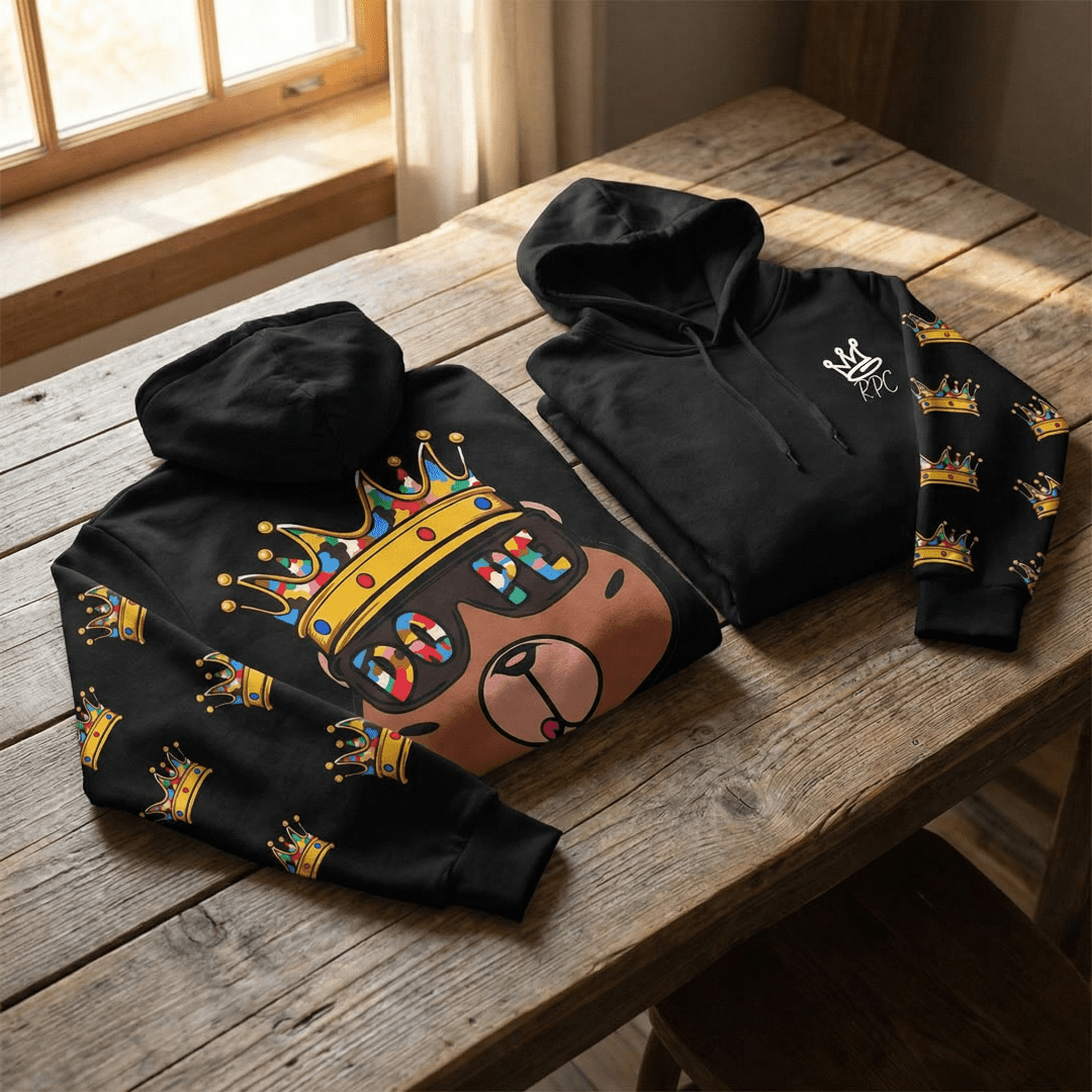 Dope Crown Bear Unisex Hoodie - Rebel P Customs
