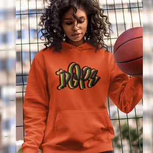 Dope Graffiti Unisex Eco Raglan Hoodie - Rebel P Customs