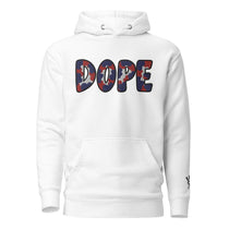 Dope Red White & Blue Patched Unisex Hoodie - Rebel P Customs