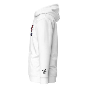 Dope Red White & Blue Patched Unisex Hoodie - Rebel P Customs