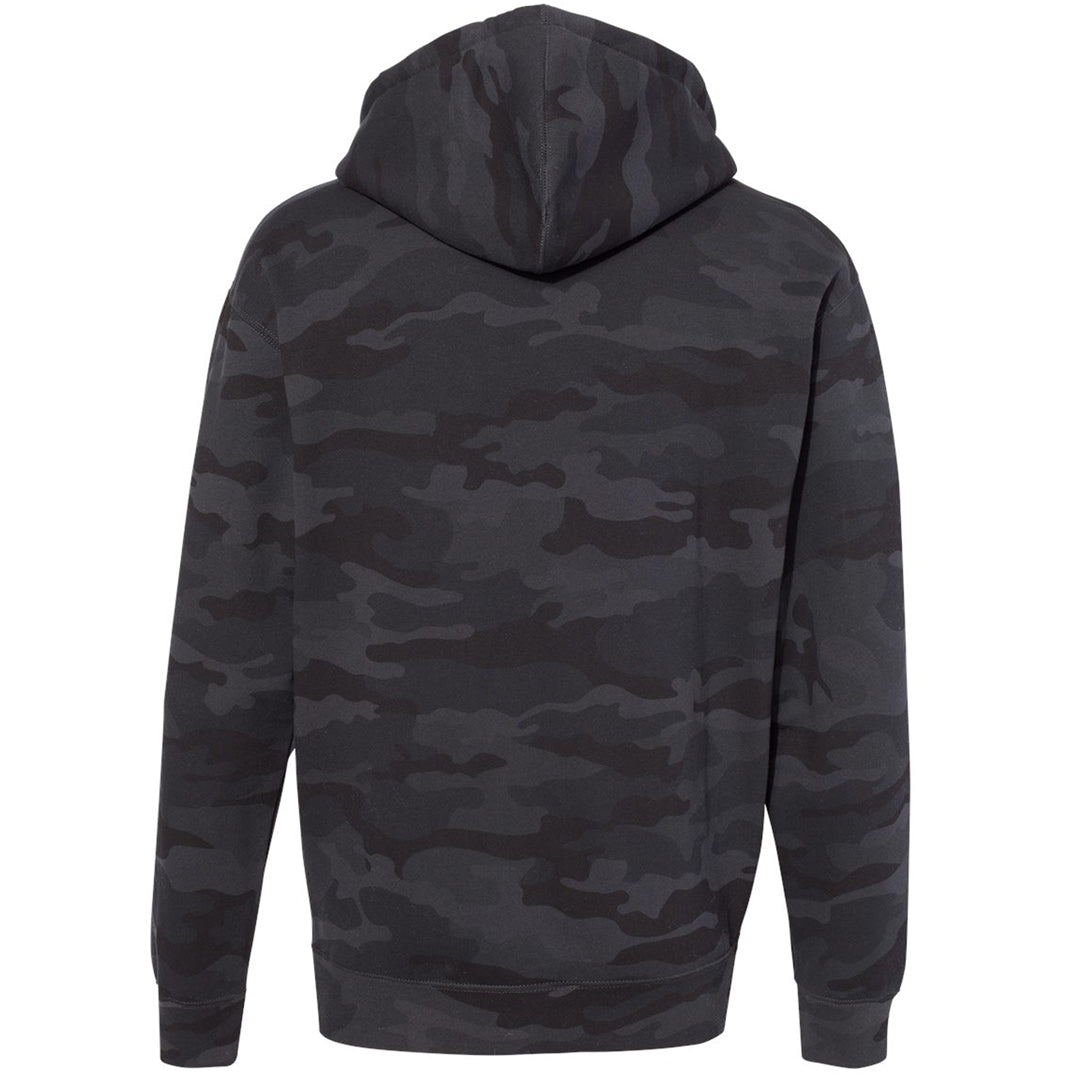 Chenille Dope Black Camo Patched Unisex Hoodie