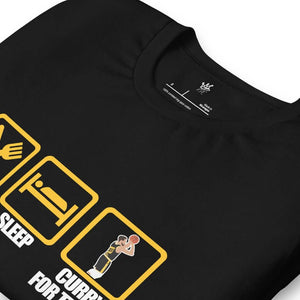Eat Sleep Curry For Three Unisex T-shirt - Rebel P Customs
