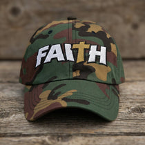 Faith Camo Patched Hat - Rebel P Customs