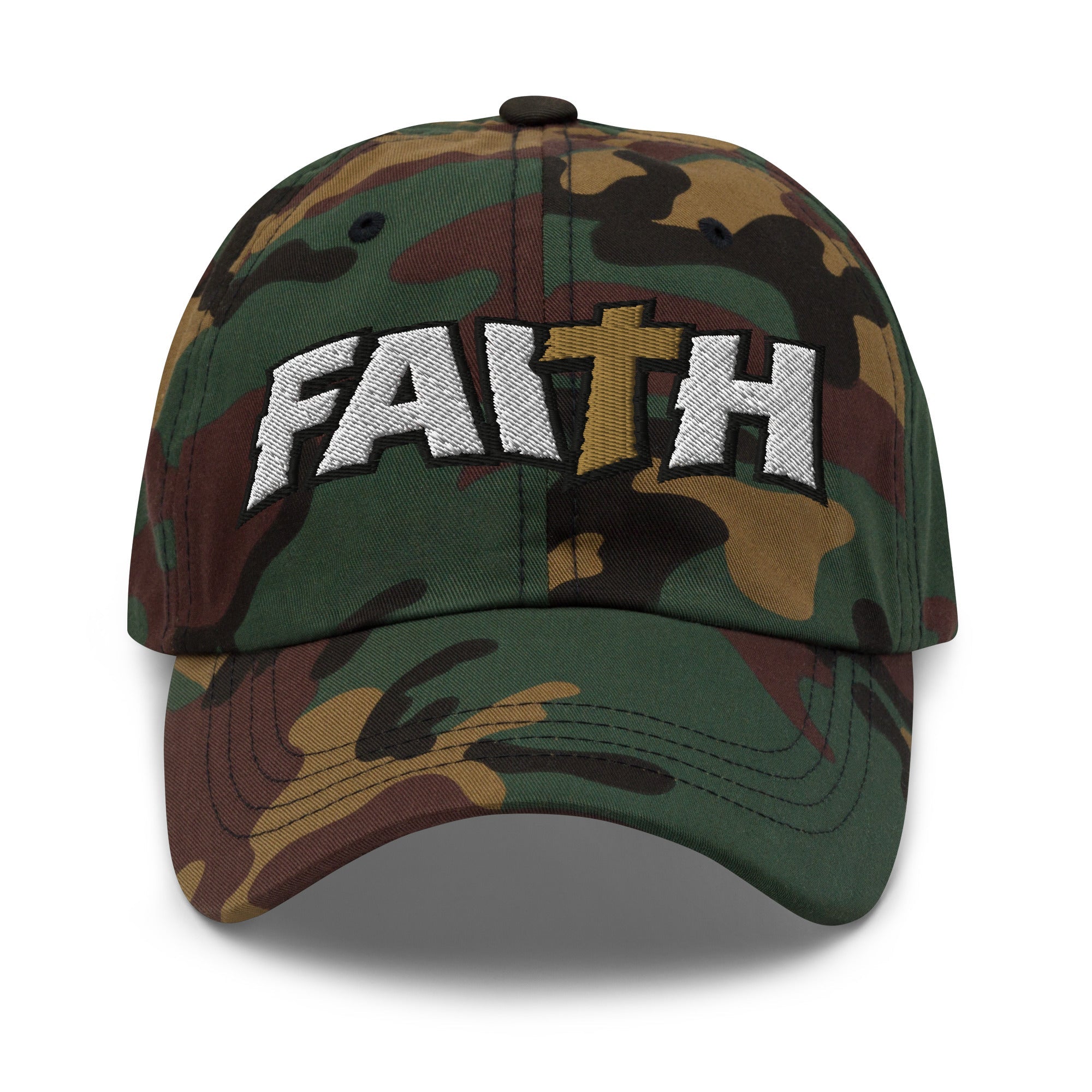 Faith Camo Patched Hat - Rebel P Customs