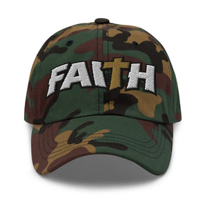 Faith Camo Patched Hat - Rebel P Customs