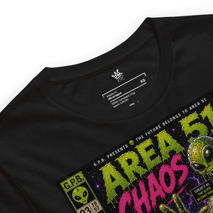 Detailed View Garbage Pail Ballers “Area 51 Chaos” Vintage Hardwood Unisex T-Shirt