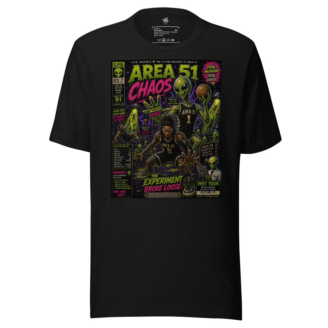 Garbage Pail Ballers “Area 51 Chaos” Vintage Hardwood Unisex T-Shirt