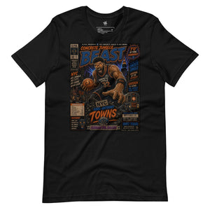 Wrinkled View Garbage Pail Ballers “Concrete Jungle Beast” Vintage Hardwood Unisex T-Shirt - Rebel P Customs