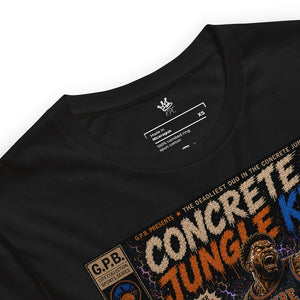 Detailed View Garbage Pail Ballers “Concrete Jungle Kings” Vintage Hardwood Unisex T-Shirt - Rebel P Customs