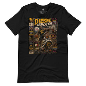Wrinkled View Garbage Pail Ballers “Diesel Monster” Vintage Hardwood Unisex T-Shirt - Rebel P Customs