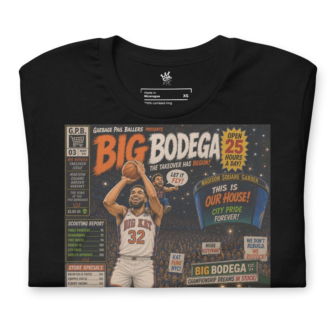 Closeup Garbage Pail Ballers The Big Bodega vintage basketball graphic t-shirt