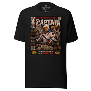 The Guarantee Vintage Ice Classics hockey graphic T-shirt featuring original parody artwork inspired by a legendary team captain.