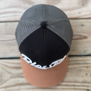 Glow In The Dark Blessed Patched Black Mid - Pro Snapback Trucker Cap - Rebel P Customs