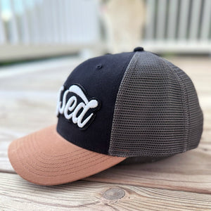 Glow In The Dark Blessed Patched Black Mid - Pro Snapback Trucker Cap - Rebel P Customs