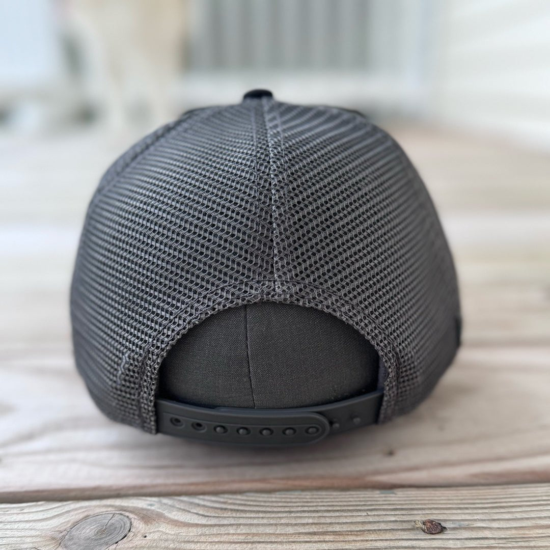 Glow In The Dark Blessed Patched Black Mid - Pro Snapback Trucker Cap - Rebel P Customs