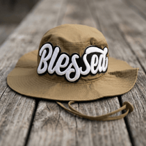 Glow In The Dark Blessed Patched Boonie Hat - Rebel P Customs