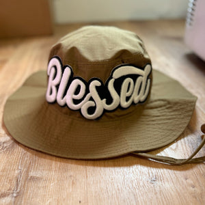 Glow In The Dark Blessed Patched Boonie Hat - Rebel P Customs