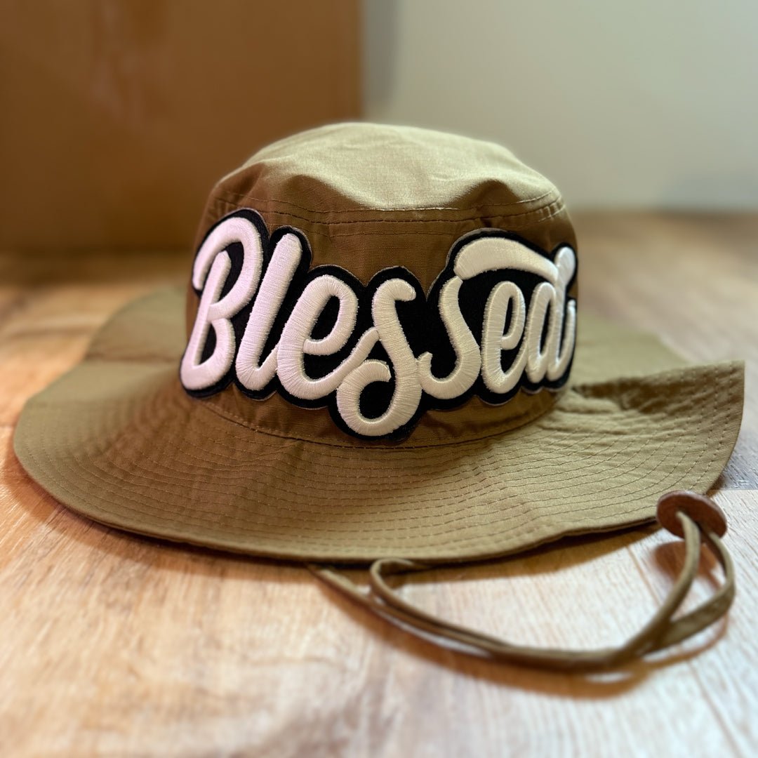 Glow In The Dark Blessed Patched Boonie Hat - Rebel P Customs