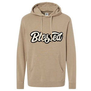 Glow In The Dark Blessed Patched Unisex Hoodie - Rebel P Customs