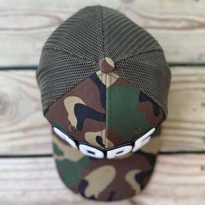 Glow In The Dark Dope Camo Patched Hat - Rebel P Customs