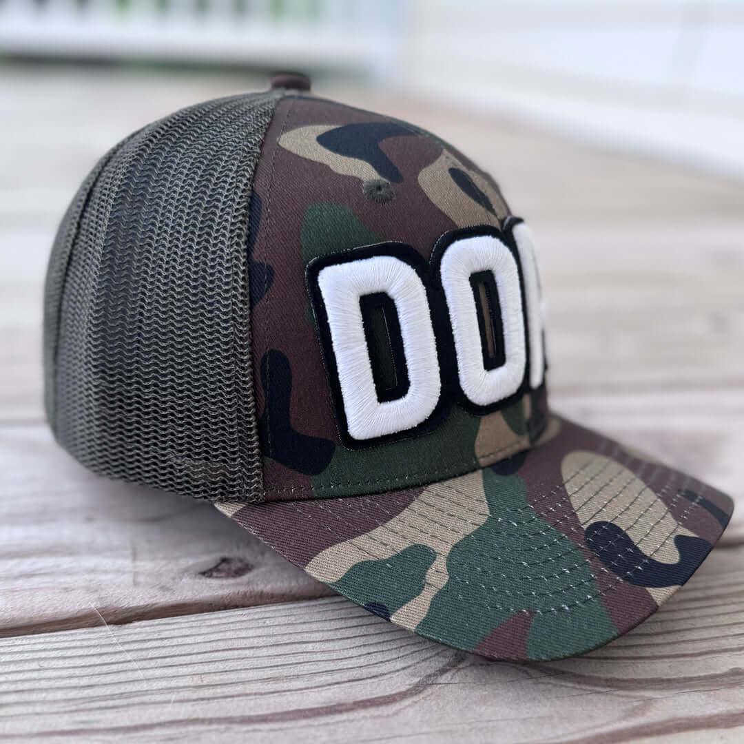 Glow In The Dark Dope Camo Patched Hat - Rebel P Customs