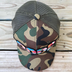 Glow In The Dark Dope Camo Patched Hat - Rebel P Customs