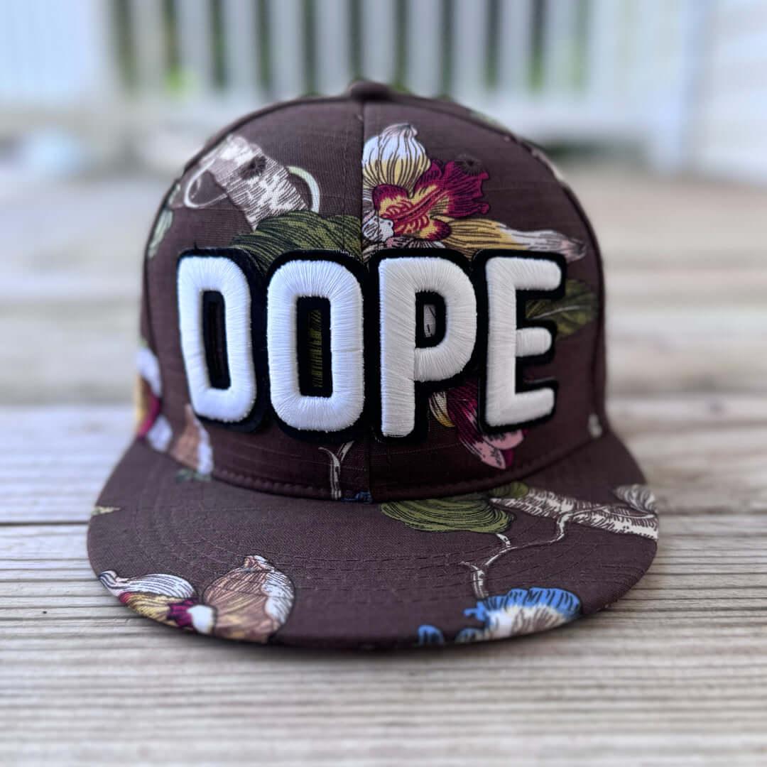 Glow In The Dark Dope High Crown Snapback Patched Hat - Rebel P Customs