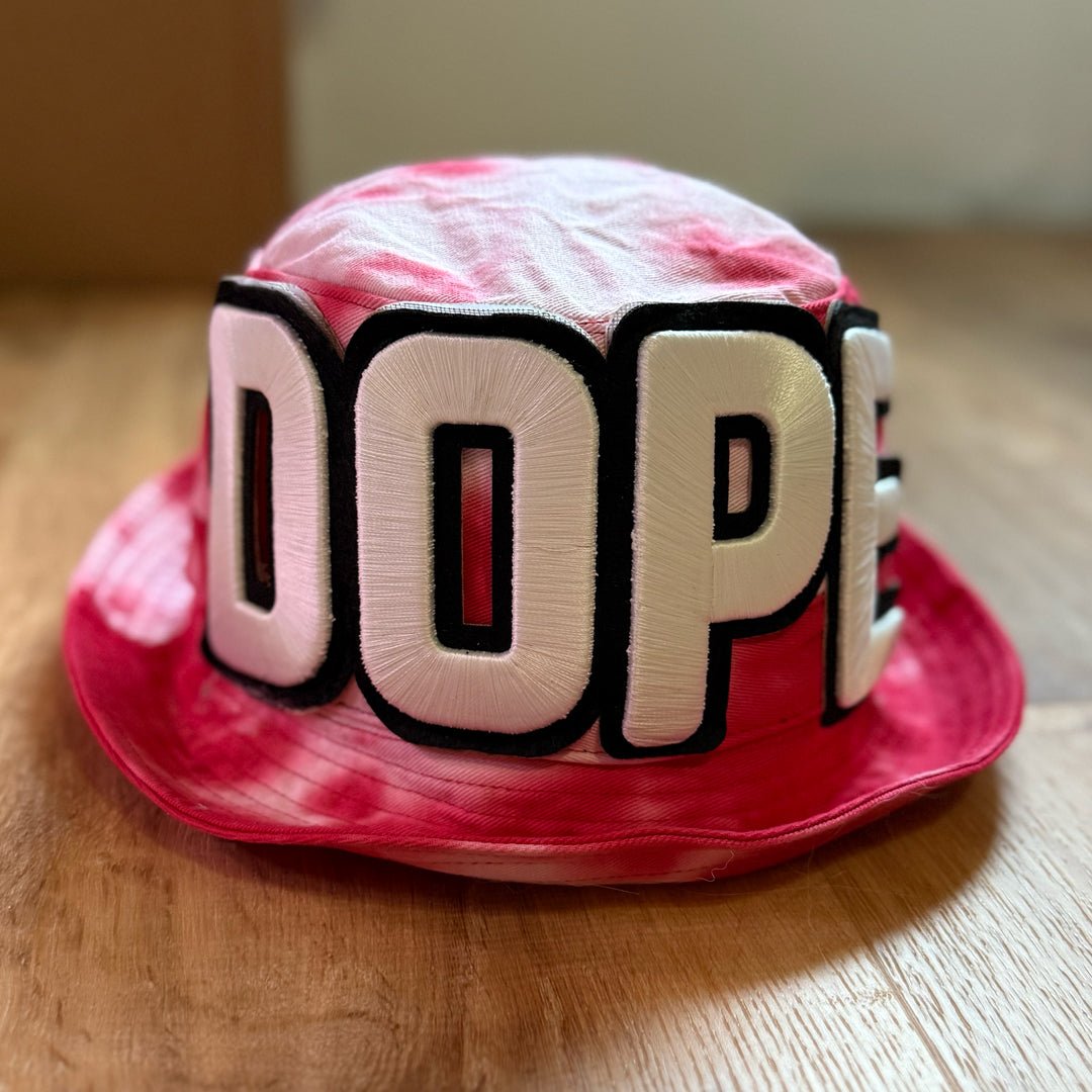 Glow In The Dark Dope Patched Unstructured Bucket Hat - Rebel P Customs