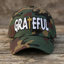 Grateful Camo Patched Hat - Rebel P Customs