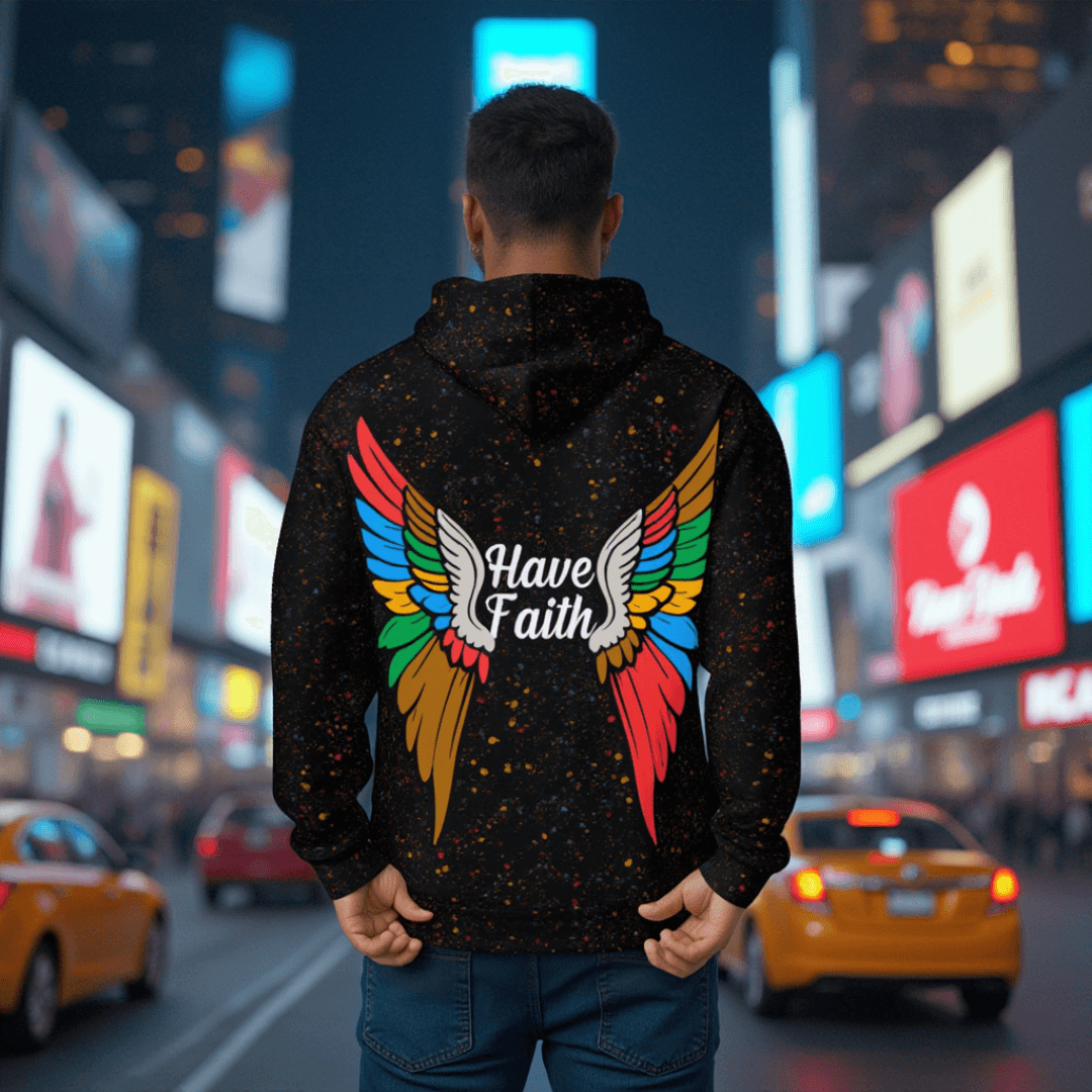 Have Faith Unisex Hoodie (Black) - Rebel P Customs