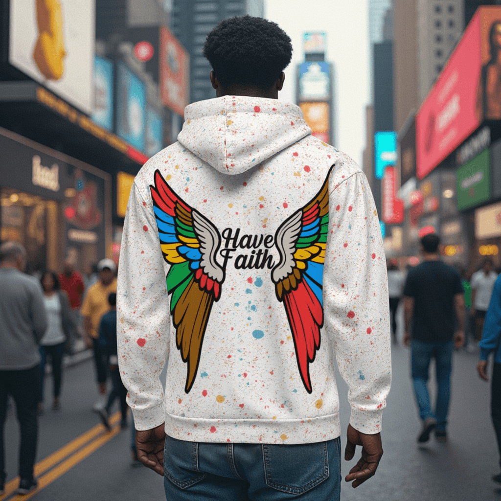 Have Faith Unisex Hoodie (White) - Rebel P Customs