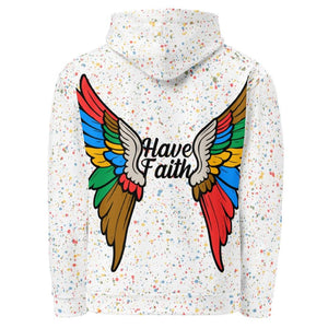Have Faith Unisex Hoodie (White) - Rebel P Customs