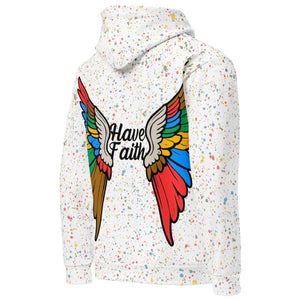 Have Faith Unisex Hoodie (White) - Rebel P Customs