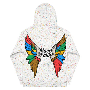 Have Faith Unisex Hoodie (White) - Rebel P Customs