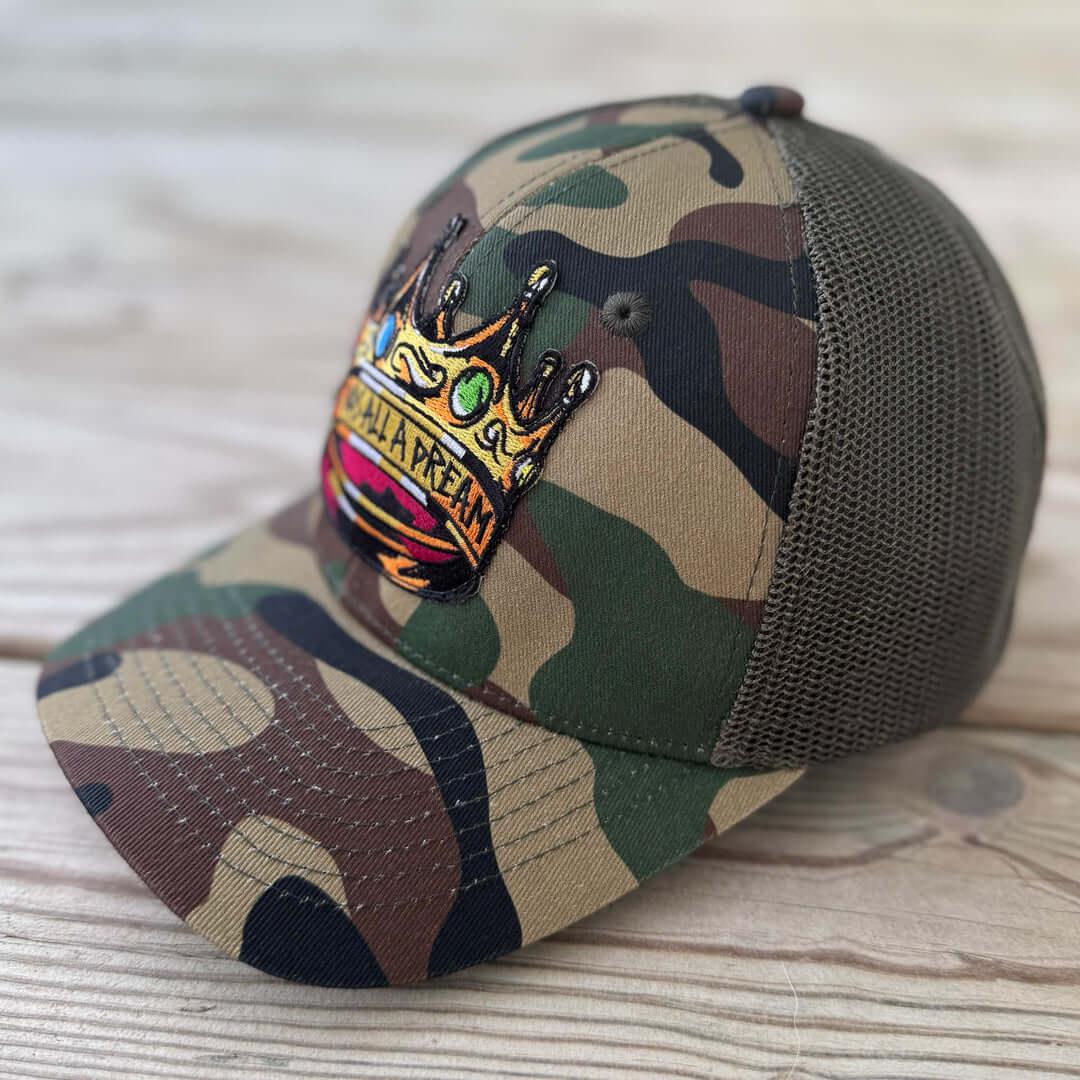 It Was All A Dream Camo Patched Hat - Rebel P Customs