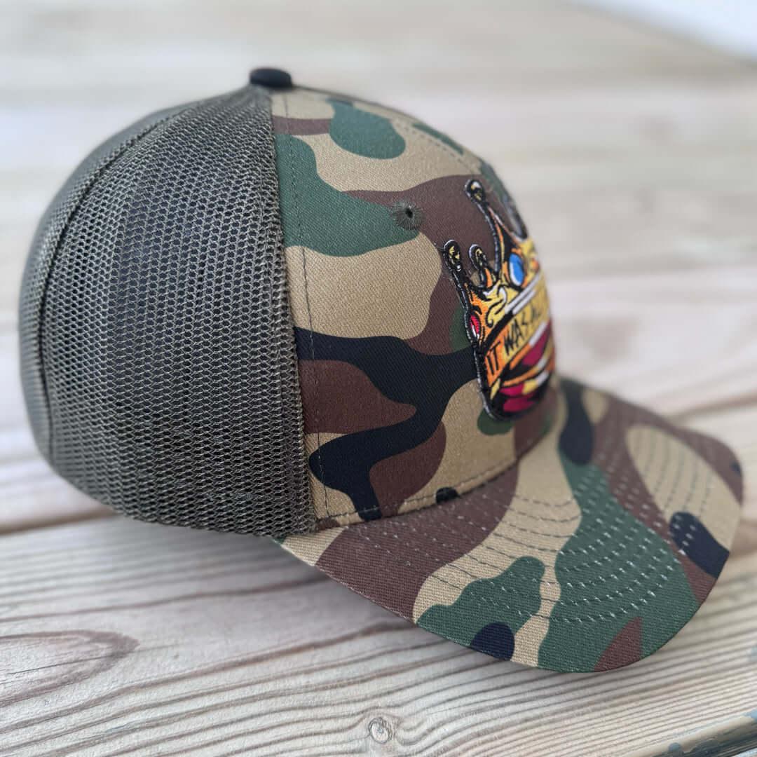 It Was All A Dream Camo Patched Hat - Rebel P Customs