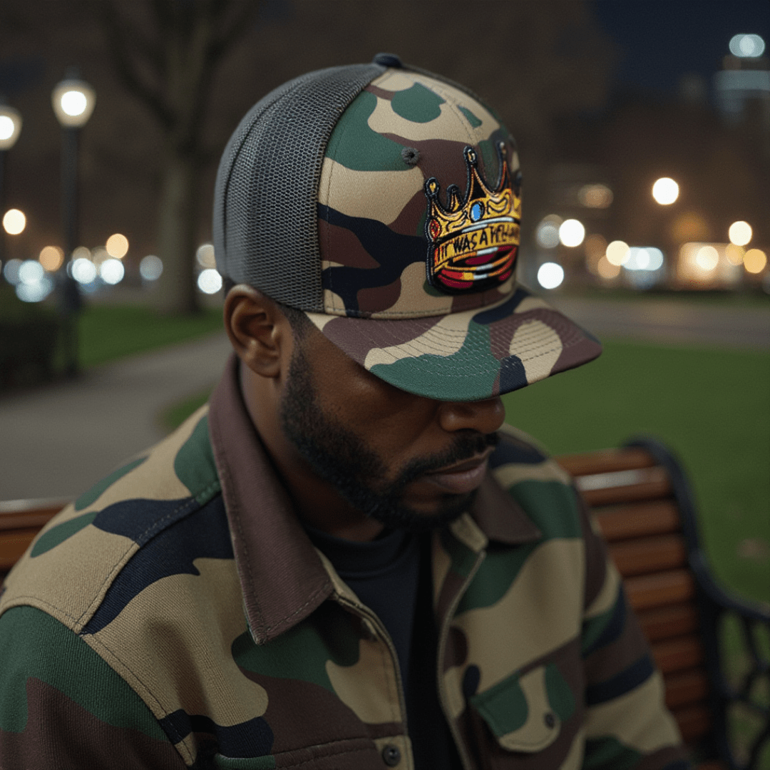 It Was All A Dream Camo Patched Hat - Rebel P Customs